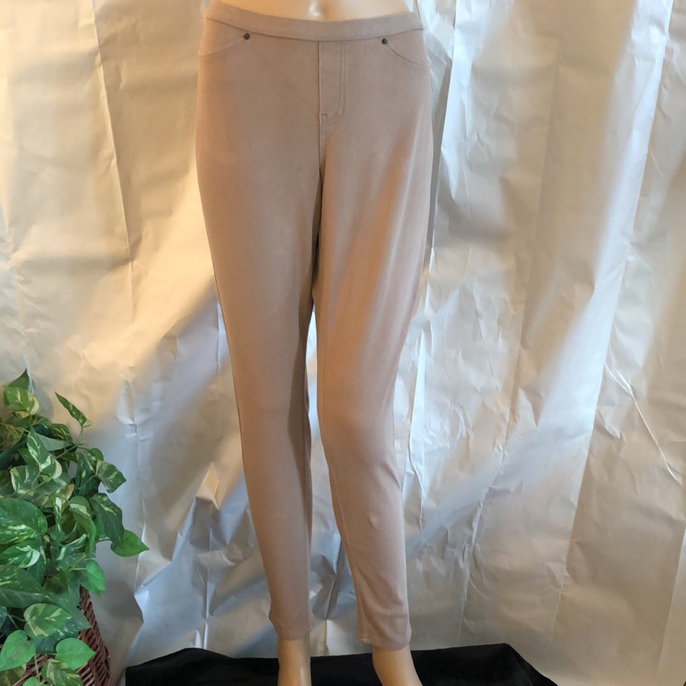 2 for $10 Leggings designed as Jeans in Tan color. Very comfy size L/G (12/14)